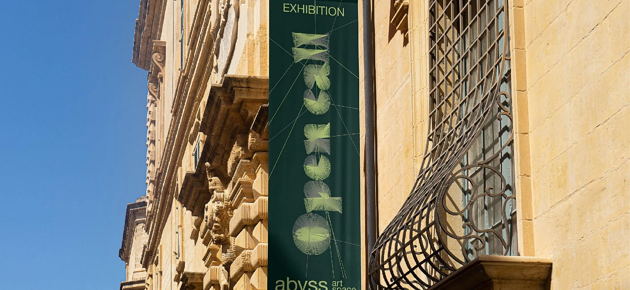 Abyss Artspace signage photographed at the operating Valencia space